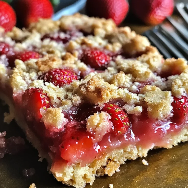 Carrés aux fraises gourmands