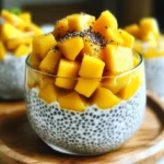 Chia coco mangue petit déj