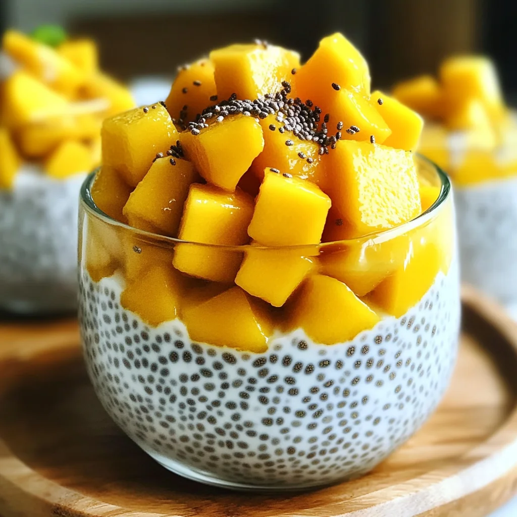 Chia coco mangue petit déj