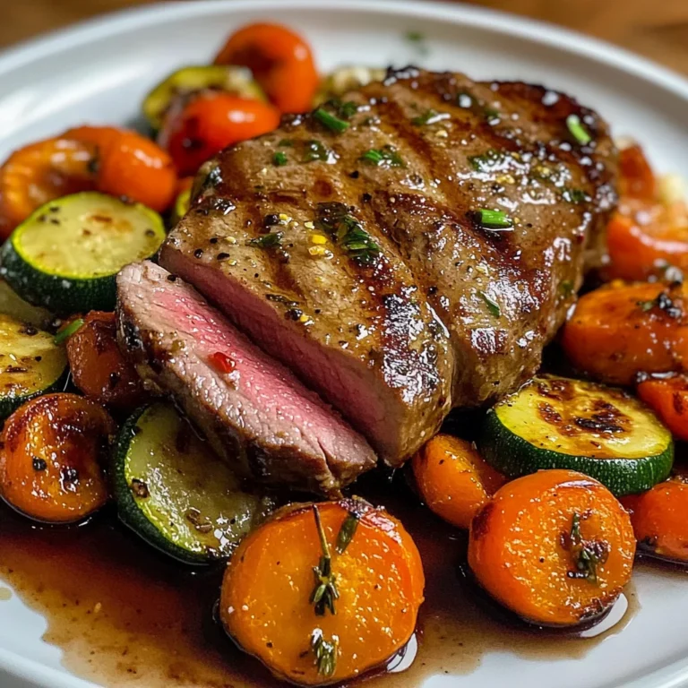 Filet mignon aux petits légumes