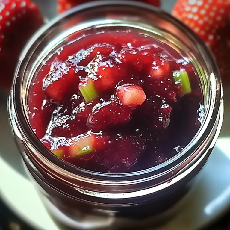 Fraise Rhubarbe Confiture