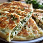 Gozleme turc fromage et herbes
