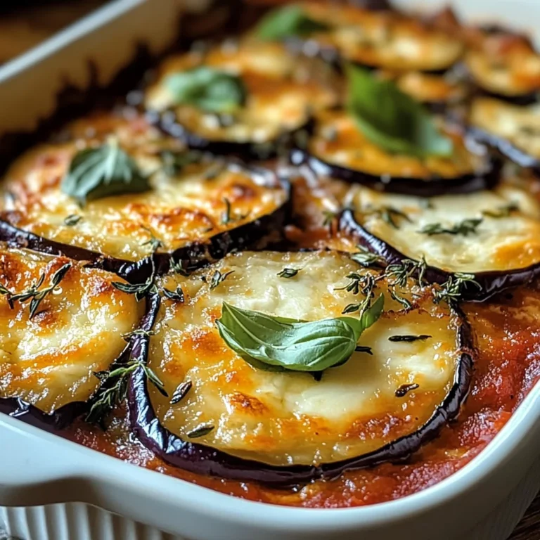 Gratin d’aubergines savoureux