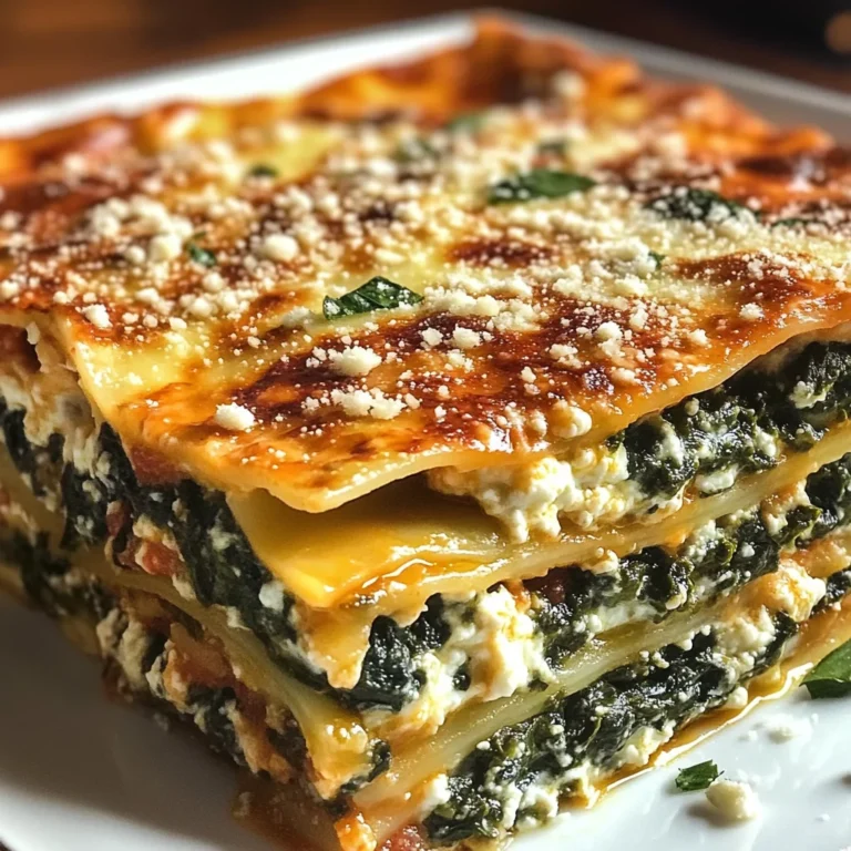 Lasagnes Épinards Ricotta