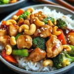 Poulet aux noix de cajou savoureux