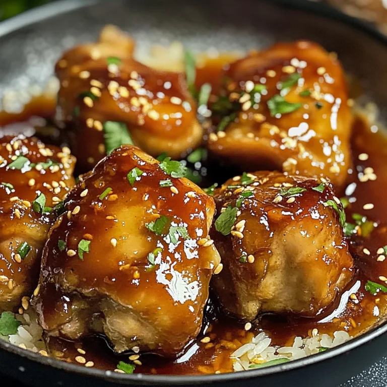 Poulet caramélisé savoureux