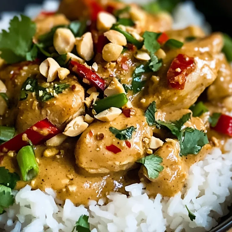 Poulet thaï sauce cacahuète