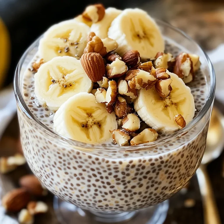 Pudding chia banane healthy
