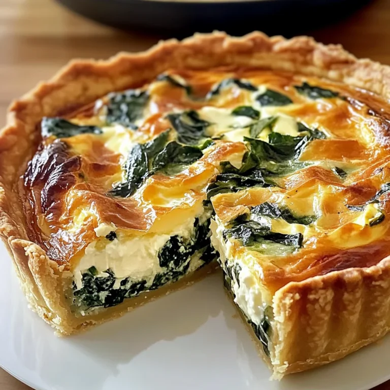 Quiche Boursin épinards maison