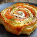 Roulés feuilletés saumon fromage
