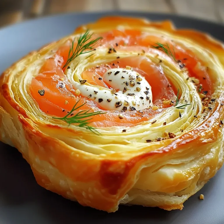 Roulés feuilletés saumon fromage