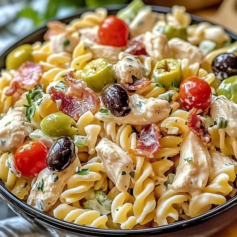 Salade de poulet et pâtes