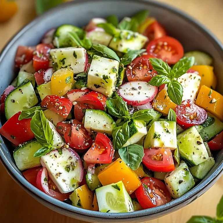 Salade d'été légère et fraîche