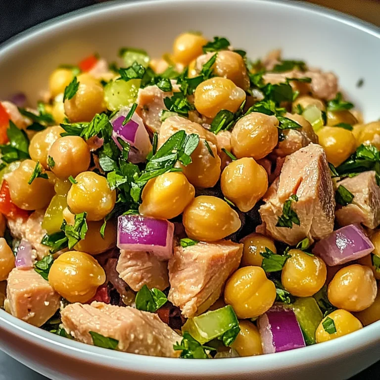 Salade rapide pois chiches thon