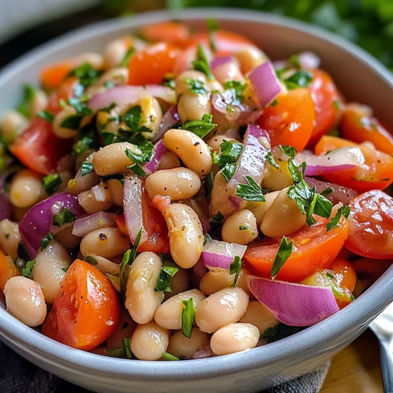 Salade turque haricots blancs