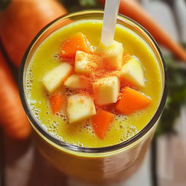 Smoothie détox pomme carotte