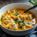 Soupe thaï réconfortante aux raviolis