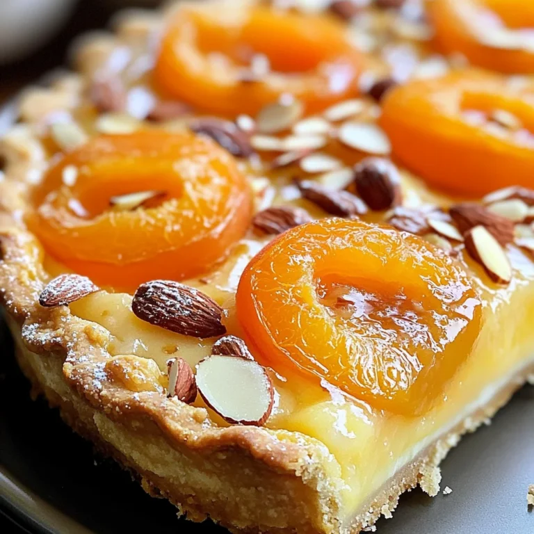 Tarte moelleuse abricots amandes