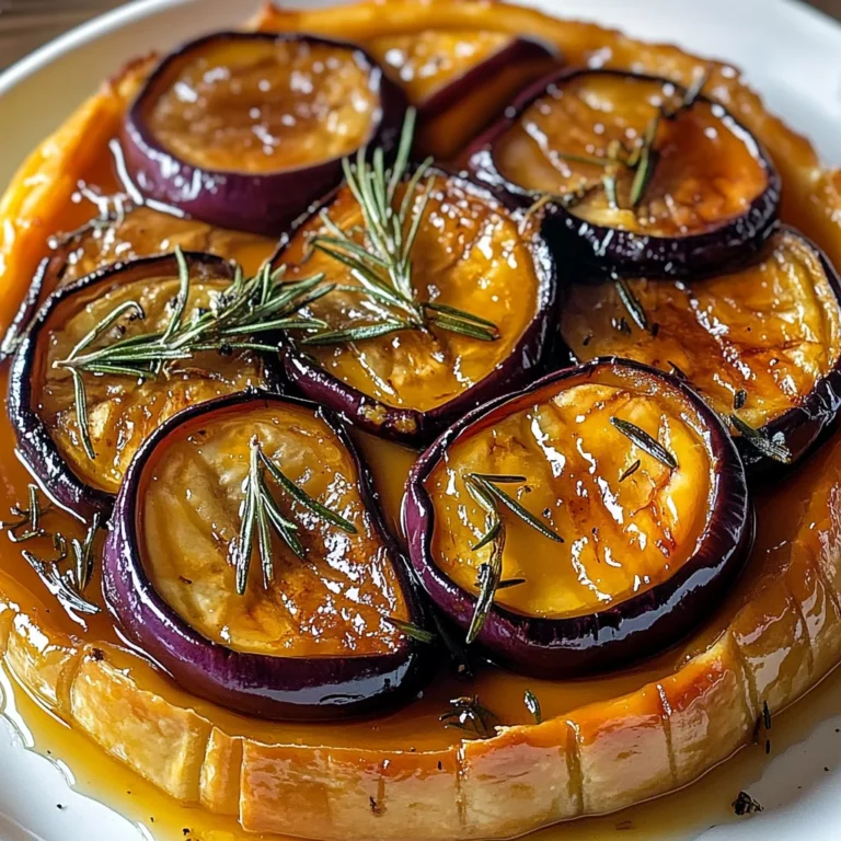 Tarte tatin aux aubergines