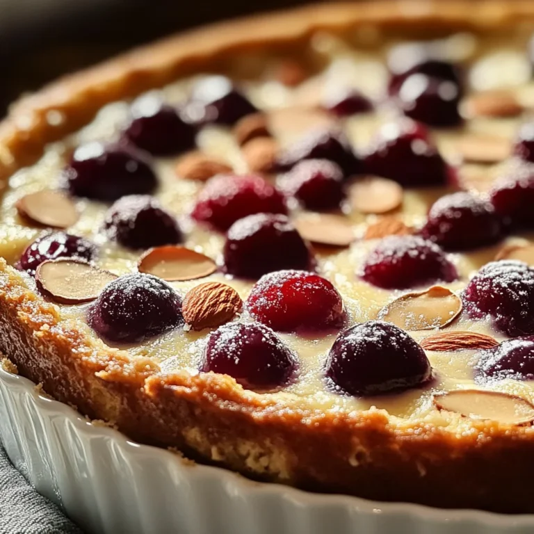 Clafoutis aux cerises et amandes : un dessert fondant au cœur de l'été