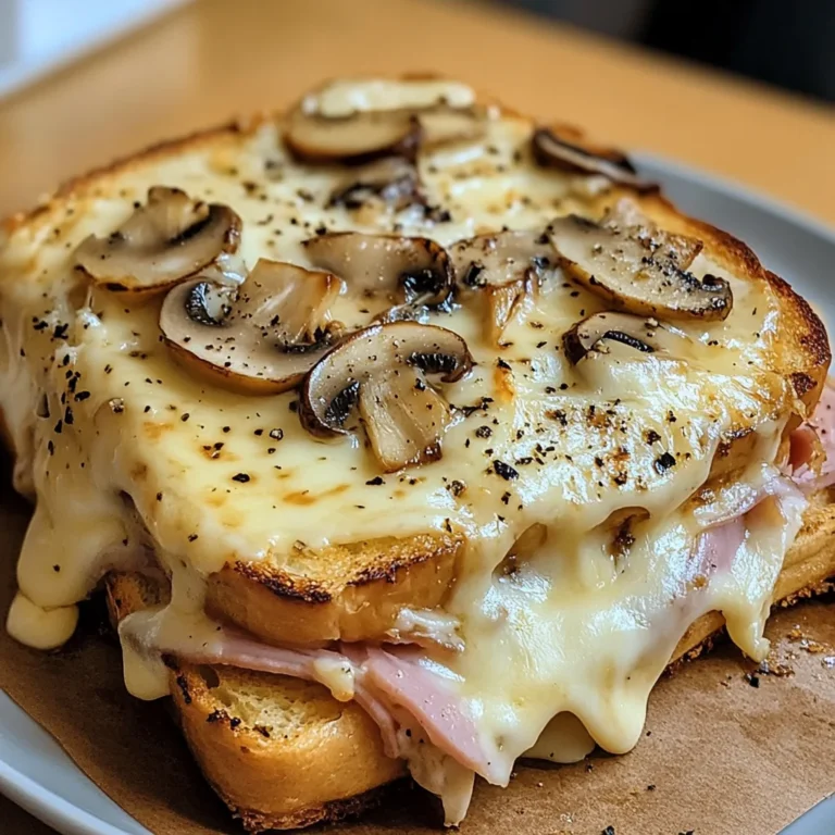 Croque-Monsieur Gourmand aux Champignons