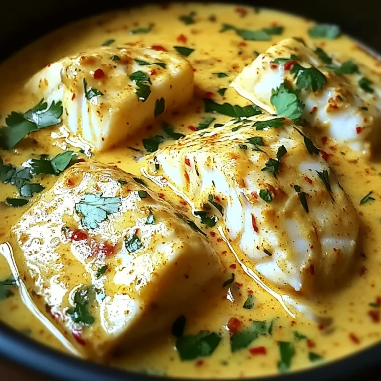 Curry de Poisson Blanc au Lait de Coco