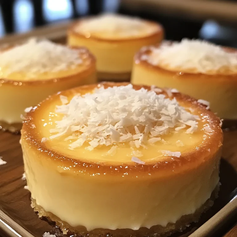 Délices d'œufs au lait à la noix de coco 