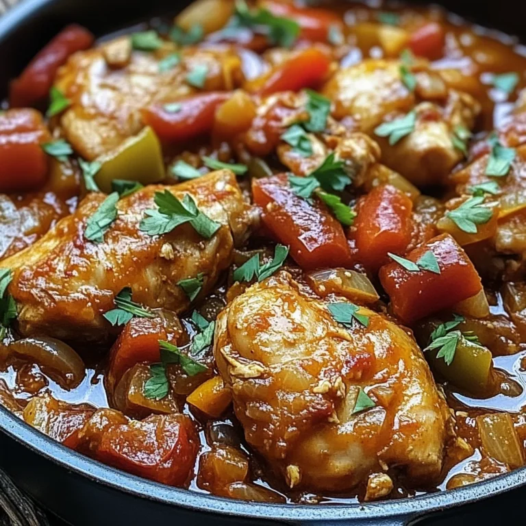 Marmite de poulet façon espagnole