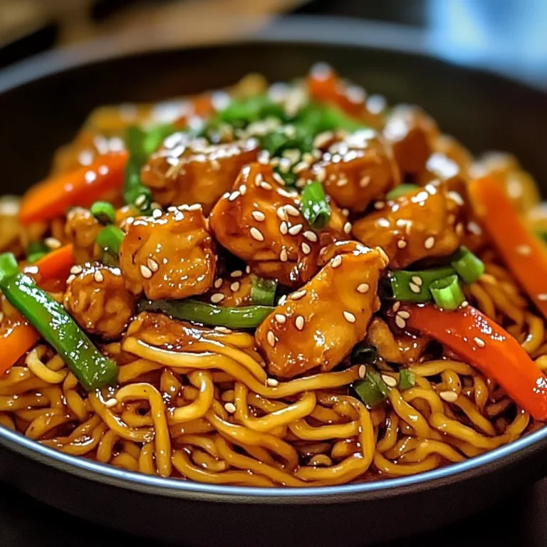 Nouilles Sautées au Poulet Caramélisé