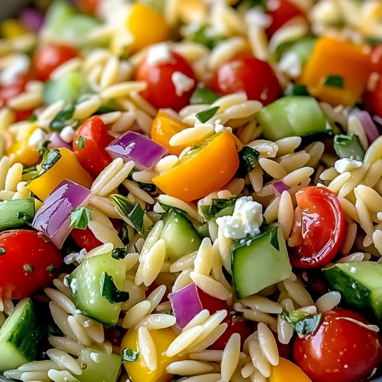 Salade d’orzo arc-en-ciel