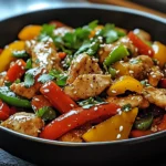 Wok de Poulet aux Poivrons