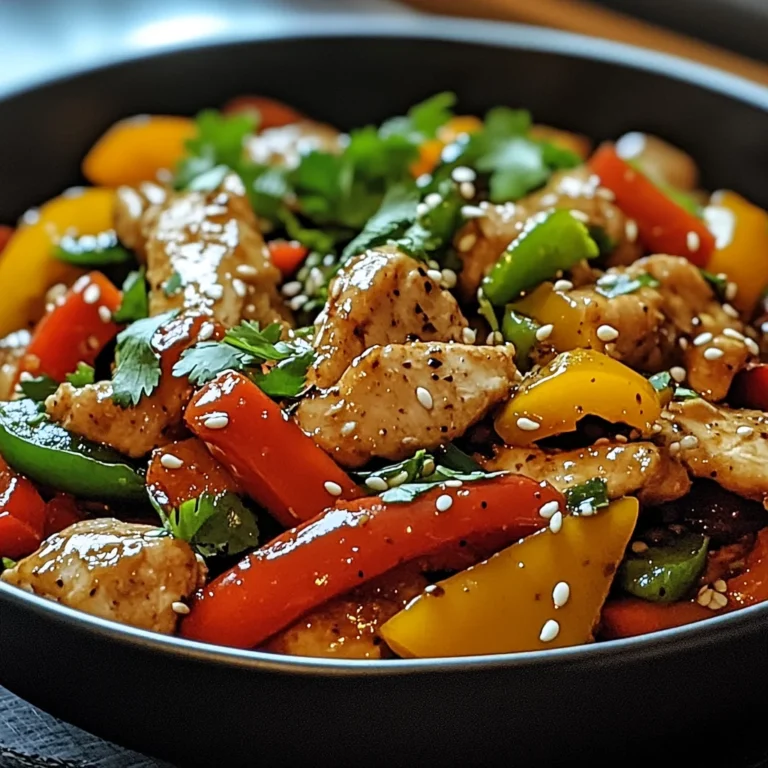 Wok de Poulet aux Poivrons